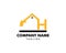 Construction logo template, Home and Real Estate icon, Letter H logo template with House Building, Initial H excavator logo