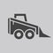 Construction machinery icons design vector flat isolated illustration