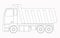 Construction machinery. Truck. Coloring pages for children