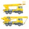 Construction machinery. Truck crane. Car cradle. Aerial platform