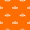 Construction materials pattern vector orange