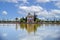 Construction of the Menara Gardens which are the most famous gardens of Marrakech