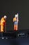 Construction model workers USB cable D