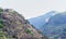 Construction of mountain top houses in Madeira Island, Portugal