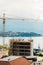 Construction of a multistory building in Budva, Montenegro. Buil