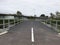 Construction of a new bicycle bridge in the Westergouwe district over the Ringvaart of the Zuidplaspolder in the Netherlands