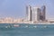 Construction of a new residential building or hotel by EMAAR on the artificial island of Palm