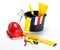 Construction (painting) tools and hardhat