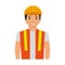 Construction professional avatar character