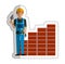 Construction professional avatar character