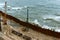 Construction of the promenade at sea, strengthening the sea coastline, special equipment on the beach