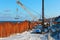 Construction of the promenade at sea, strengthening the sea coastline, special equipment on the beach