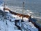 Construction of the promenade at sea, strengthening the sea coastline, special equipment on the beach