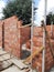 Construction and repair of houses masonry brick walls partitions