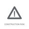 construction risk icon. Trendy construction risk logo concept on