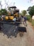 Construction Road project at sri lanka asphalt works