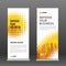 Construction roll up banner design template