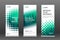 Construction roll up banners design templates set