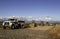 Construction Site In Arizona Near Phoenix With Tractors