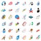 Construction site icons set, isometric style