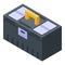 Construction toolbox icon, isometric style
