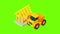 Construction transportation icon animation