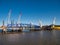 Construction underway at the Stena Line terminal in Birkenhead, Wirral, UK