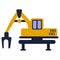 Construction vechicle icon design element