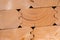 Construction wood closeup, wooden house building material