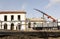 Construction work for the new Plasencia train station. Modernization of Renfe Adif railway facilities