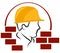 Construction worker logo