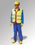 Construction worker - puppet