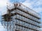 Construction worker on a scaffold