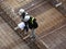 Construction workers having a discussion at the construction site.