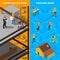 Construction Workers Isometric Banners Set