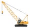 Construction yellow crane vector illustration