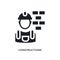 constructions isolated icon. simple element illustration from construction concept icons. constructions editable logo sign symbol
