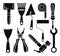 Constructions tools icon set