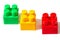 Constructor bricks green yellow and red