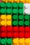 Constructor cubes pattern background for design menu or site header