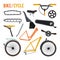 Constructor of different bicycle parts and equipment