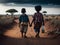 ?Consulte os detalhes 52 5.000 Resultados de tradução Resultado da tradução Two poor children walking along a dirt road