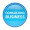Consulting Business floral blue round button