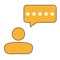 Consumer Or Customer Product Rating Bubble Icon - For Apps And Websites