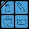 Consumer goods icon set