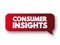 Consumer insights - interpretation of trends in human behaviors which aims to increase the effectiveness of a product or service