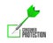consumer protection dart check mark illustration