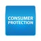 Consumer Protection shiny blue square button