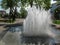 Contact fountain `Liquid sugar` on Pokrovsky Square in Sumy