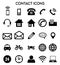 Contact Icons. Editable Stroke. Pixel Perfect. For Mobile and Web. Contains such icons as Like Button, Location, Calendar,